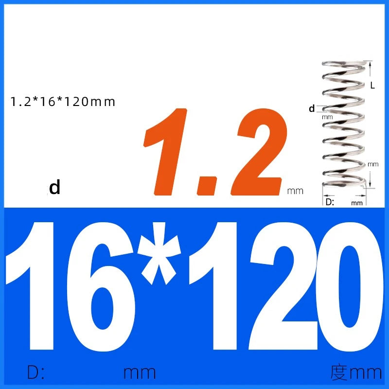 Compression Spring 1.2mm Wire Dia 14mm - 20mm OD Small Pressure Springs