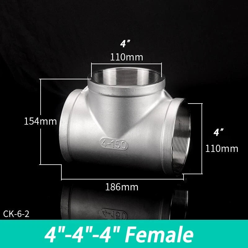 Stainless Steel BSP Pipe Fittings — Plug, Nipple, Elbow, T-Piece & More (1/8" to 4")