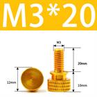 M3 M4 Anodized Aluminum Thumb Screws — Knurled Head Hand Bolts for PC Case, Fishing Rigs & DIY Projects