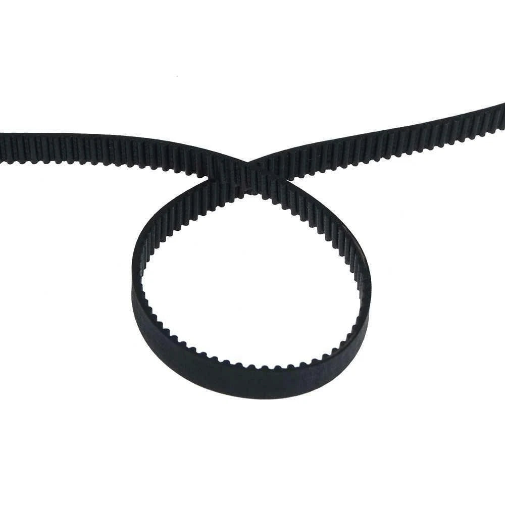 Open Timing Belt — 2GT / HTD-3M / HTD-5M / HTD-8M / STPD-S2M / XL, 6–40 mm Wide, Black, Cut to Length