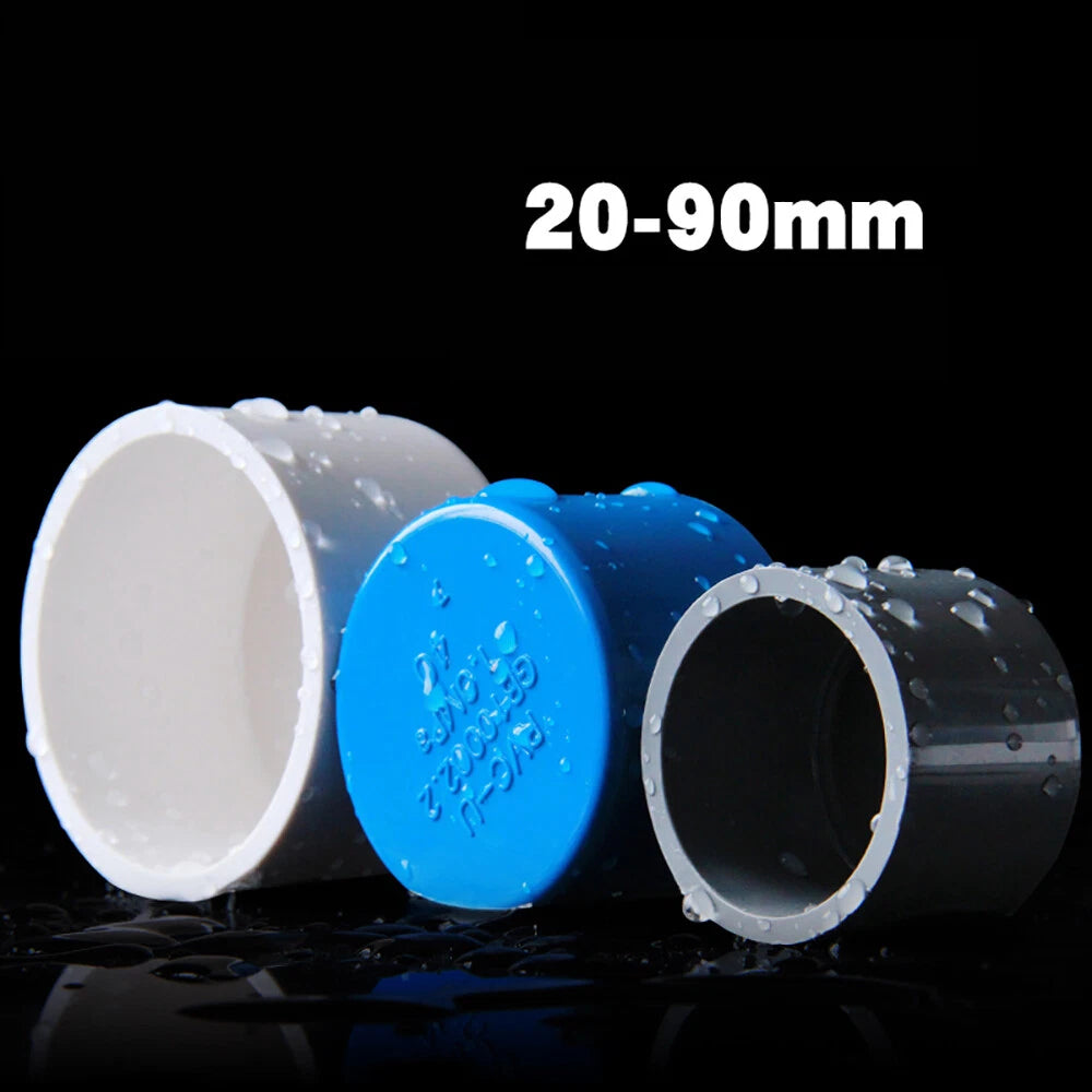 PVC Pipe End Cap Cover Stop Plug 20 25 32 40 50 63 75 90 110mm Pipe Fittings