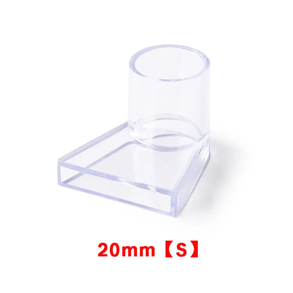 Clear PVC Triangle Aquarium Tank Water Outlet Duckbill Nozzle Pipe End Fittings