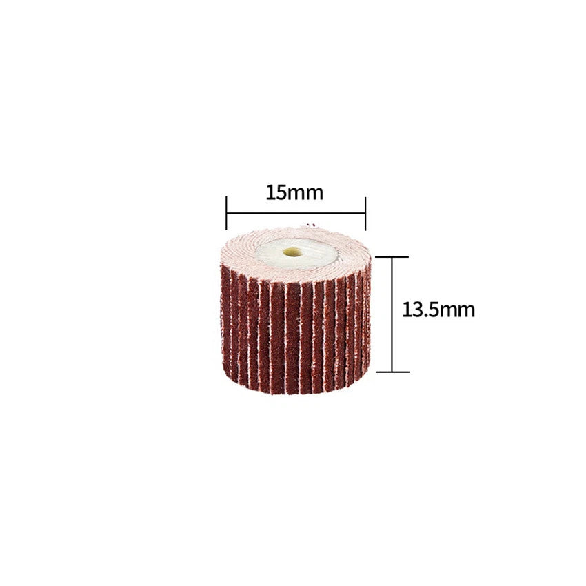 15mm Sanding Flap Wheel Discs 80-600 Grit with 3mm Mandrel – Dremel Rotary Tool Accessory