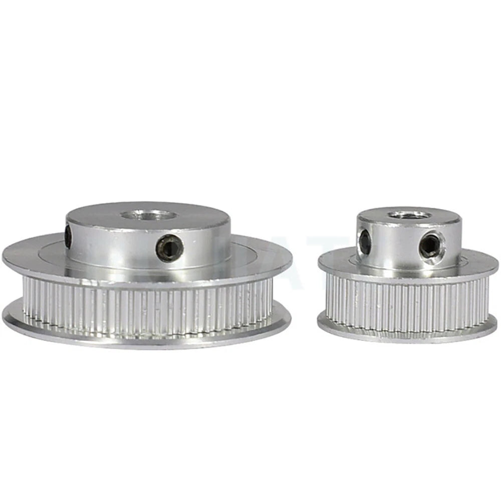 GT2 6mm Aluminium Timing Belt Smooth Tooth Idler Drive Pulley 30/36/40/48/60T