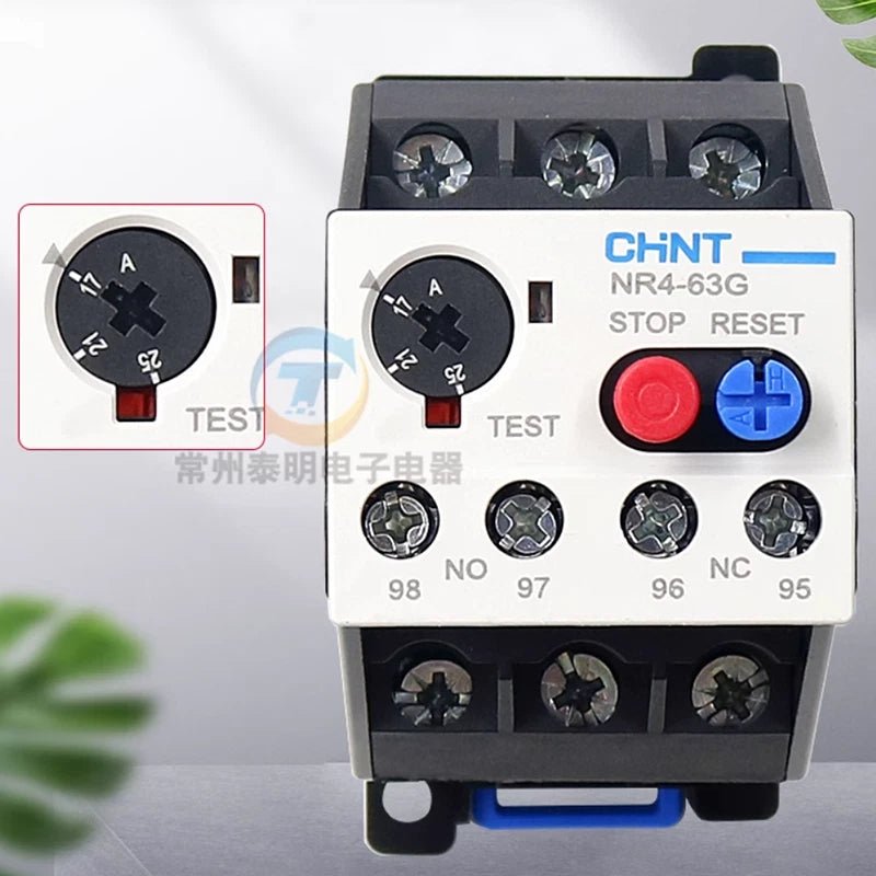 NR4 - 63G Thermal Overload Relay Range 1 - 63Amp For 3 Phase Motor Protector NO/NC - HomeDIYer