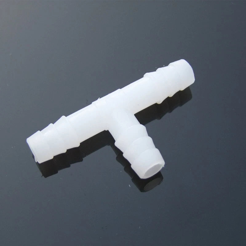 T Piece 3 Way Plastic Barbed Connector Pipe Hose Tube Fitting Equal Tee Joint