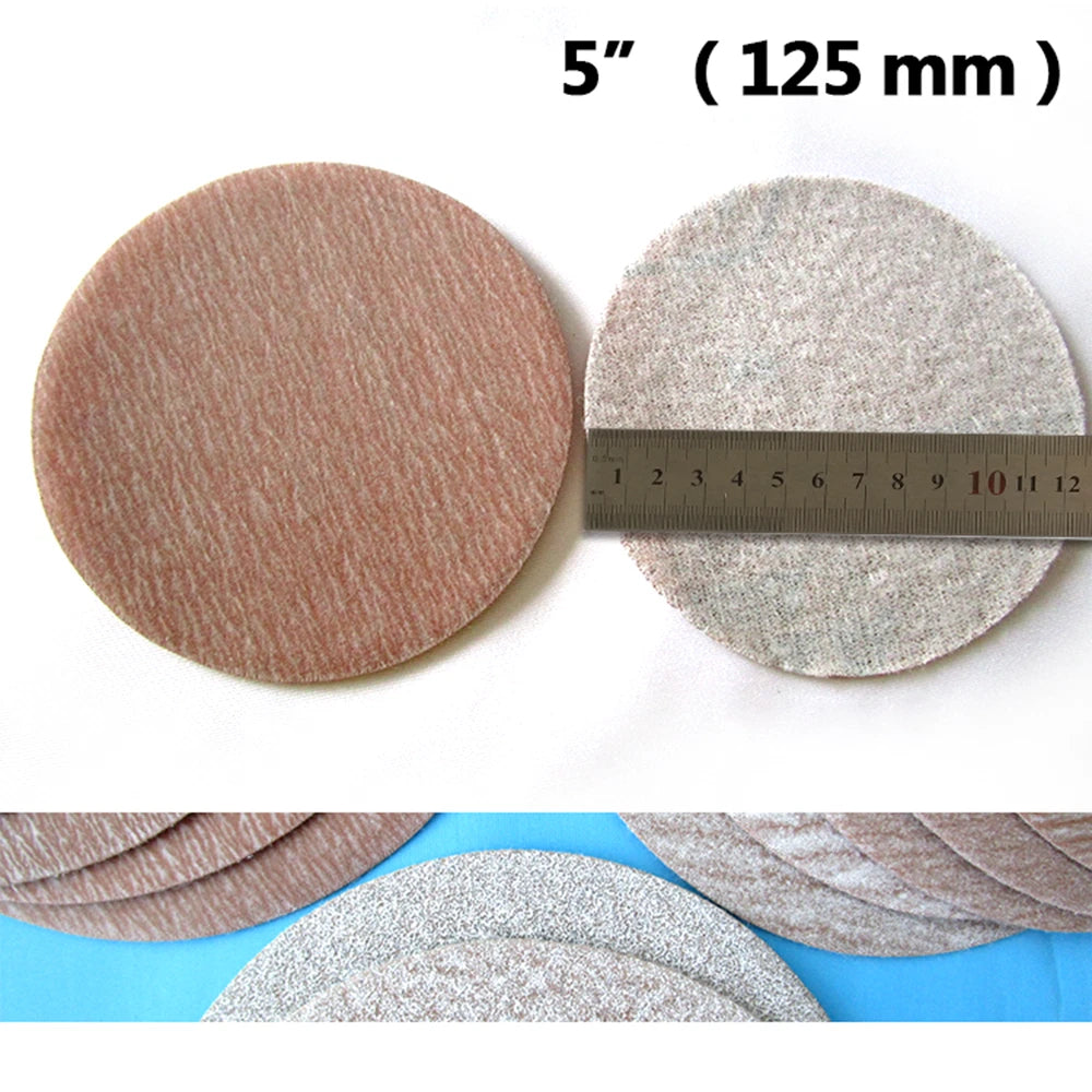 3" 75 mm 5" 125 mm Dry Abrasive Sanding Disc Hook Loop Sandpaper Grit 80 to 1500