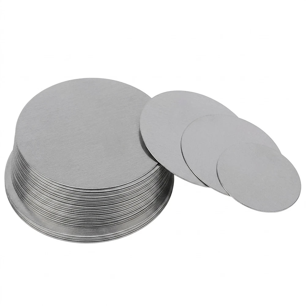 Stainless Steel Round Disc Blank — A2 Grade, φ3mm–φ150mm, Ultra Thin 0.1mm–2mm