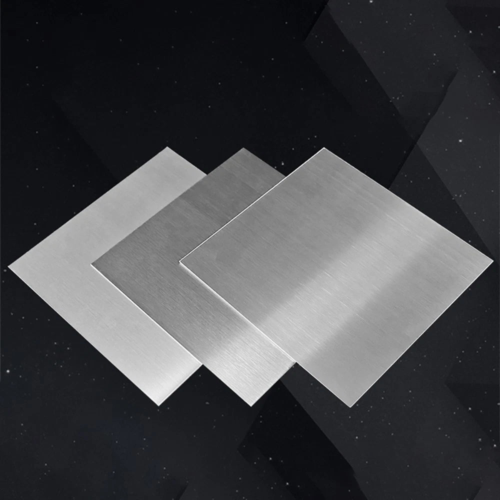 Stainless Steel Sheet, 0.6mmx43mmx63mm, 2mmx43mmx63mm, 3mmx43mmx63mm, 2 pcs each