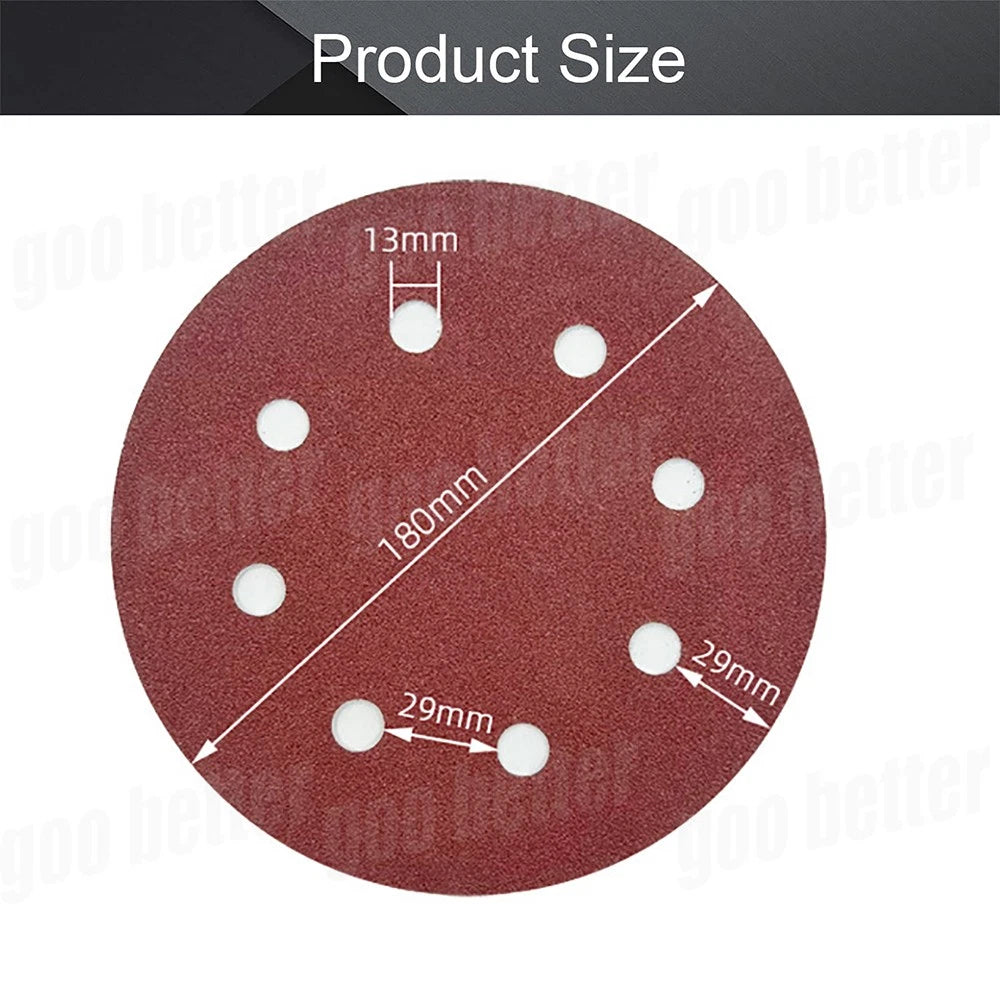 SANDING DISCS 125MM 150MM 180MM 225MM SANDPAPER ORBITAL SANDER 40 TO 600 GRIT