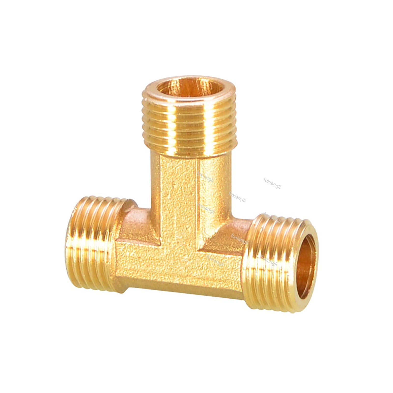 Brass BSP 1/2" T-Shape Tee Pipe Fitting | Male & Female Thread Connector