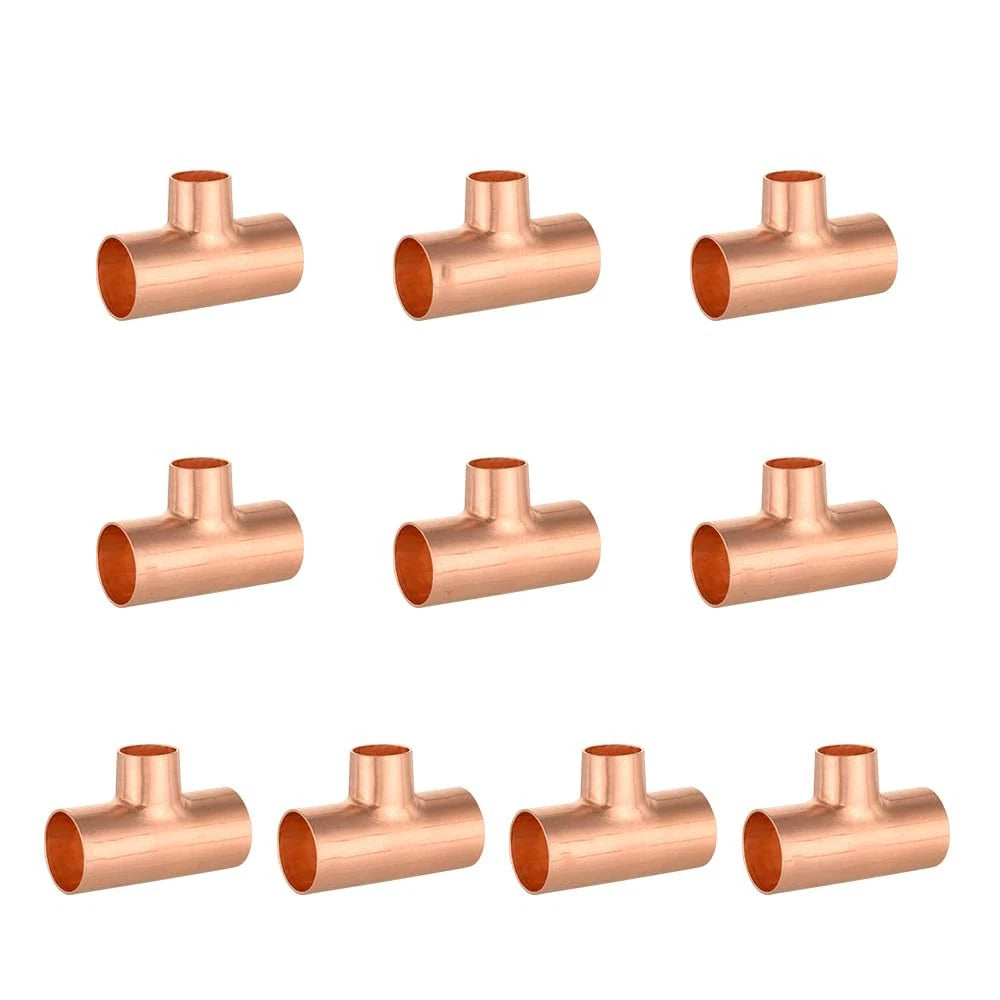 End Feed Reducing Tee Copper Pipe Fittings — WRAS Approved | 8mm to 108mm
