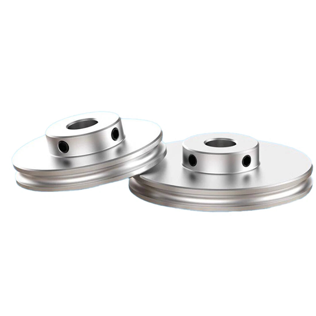 Aluminium U Pulley Single-Slot OD 30mm~100mm for Motor Machine 8MM PU Round Belt