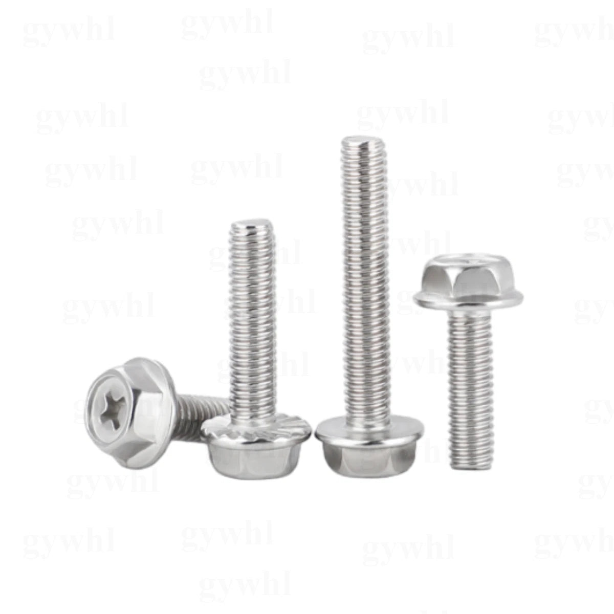 Phillips Hex Flange Bolts with Hex Nuts — Serrated & Smooth, M3–M8