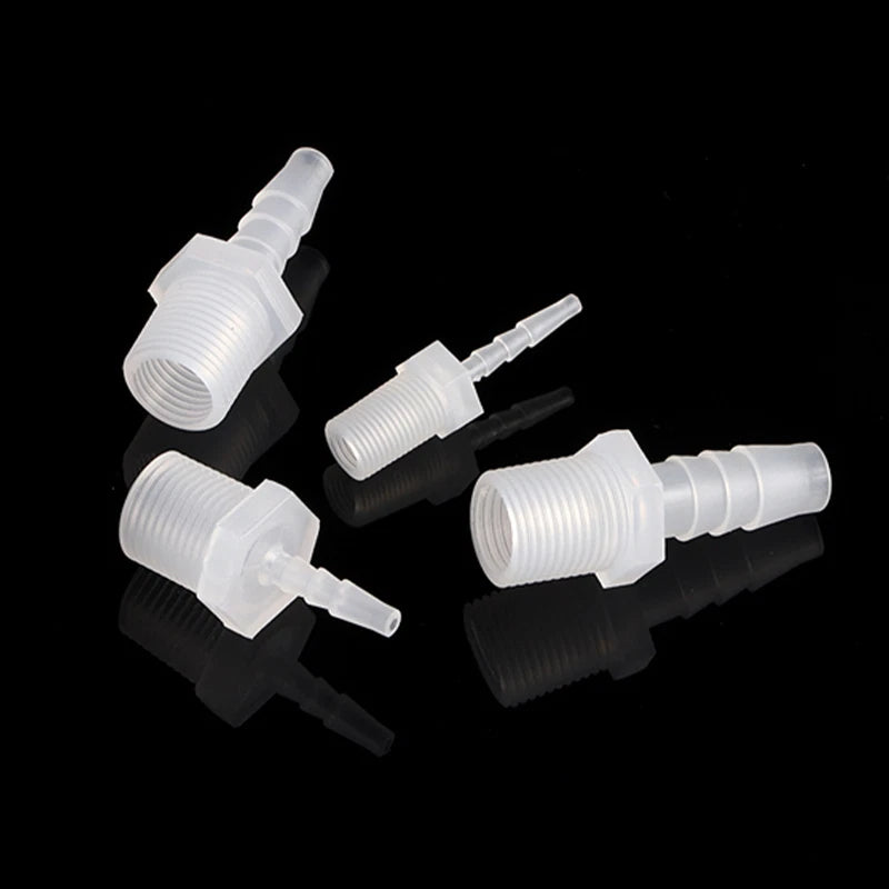 Plastic Barbed Hose Connector Fitting – Male & Female Thread