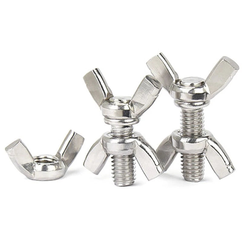 201/304/316 Stainless Butterfly Wing Bolts Screws Thumb Screws Wing Bolts M3-M12