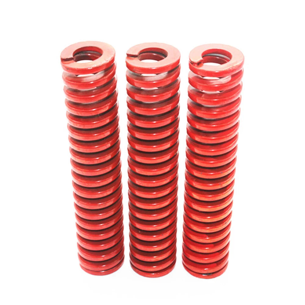 Red Medium Load Duty Compression Die Springs 8-50mm Outer Diameter 15-500mm Long