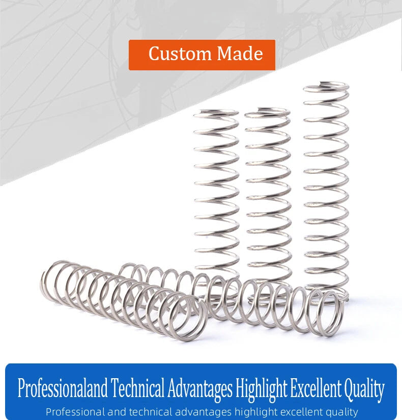 Compression Spring 0.8mm Wire Dia 5mm-100mm Length Small Stainless steel Springs