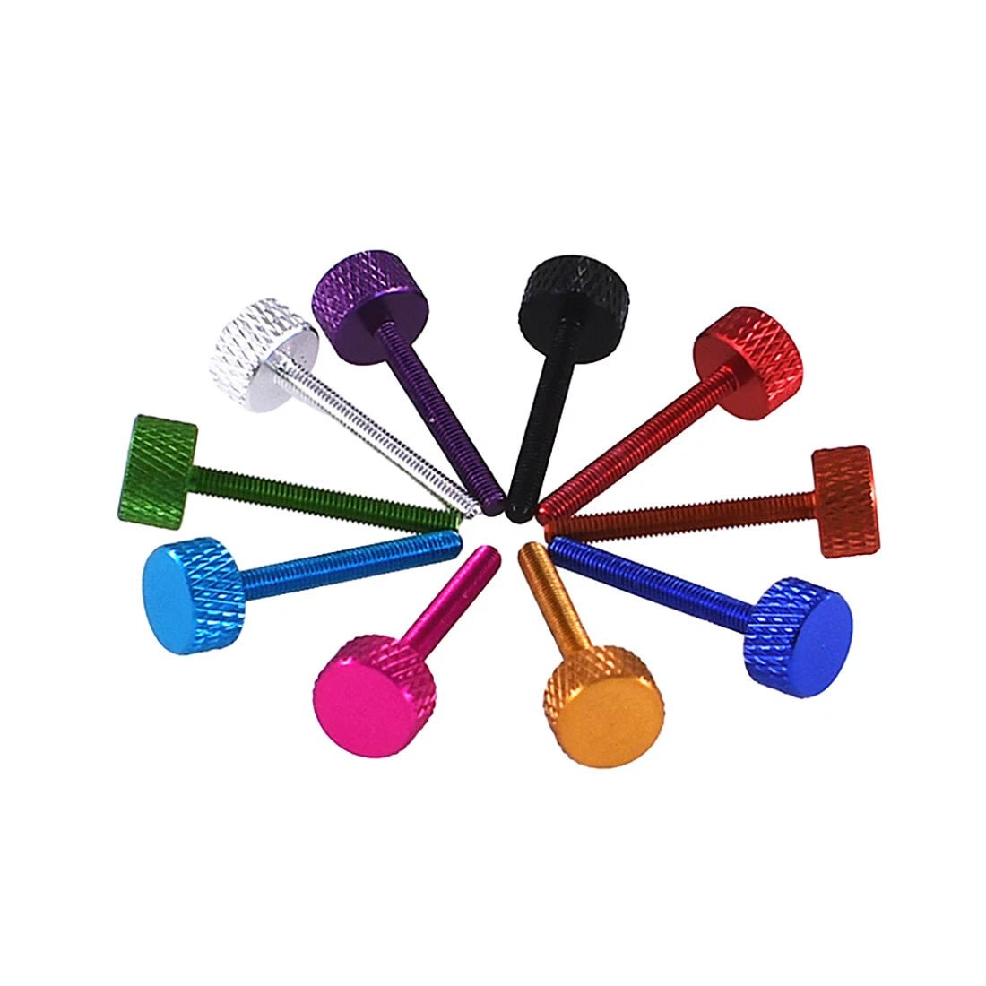 M3 Knurled Thumb Screws – Aluminum Anodized, Multiple Colors & Lengths - HomeDIYer
