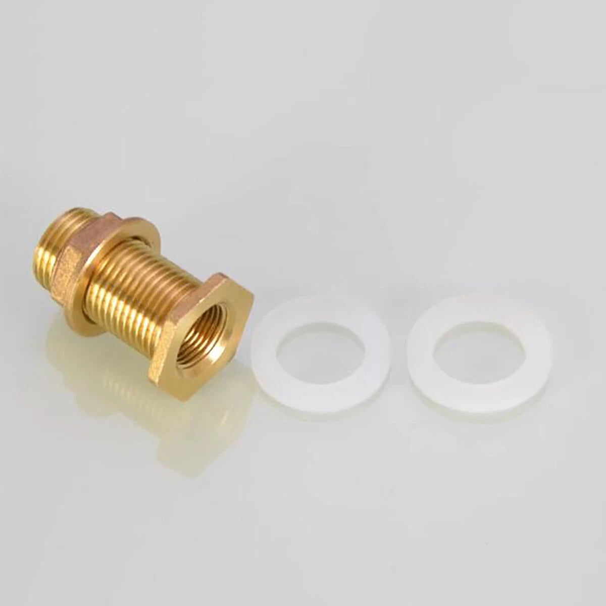 Brass Reducing Pipe Fitting Male to Female Threaded Connector — 1/2" to 2" for Water Tank, Pool & Fish Tank