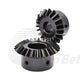 Mod 1.5 Bevel Gear C45 Steel 1:1.25 Ratio 20/25 Tooth 8-16mm Bore Hardened Black