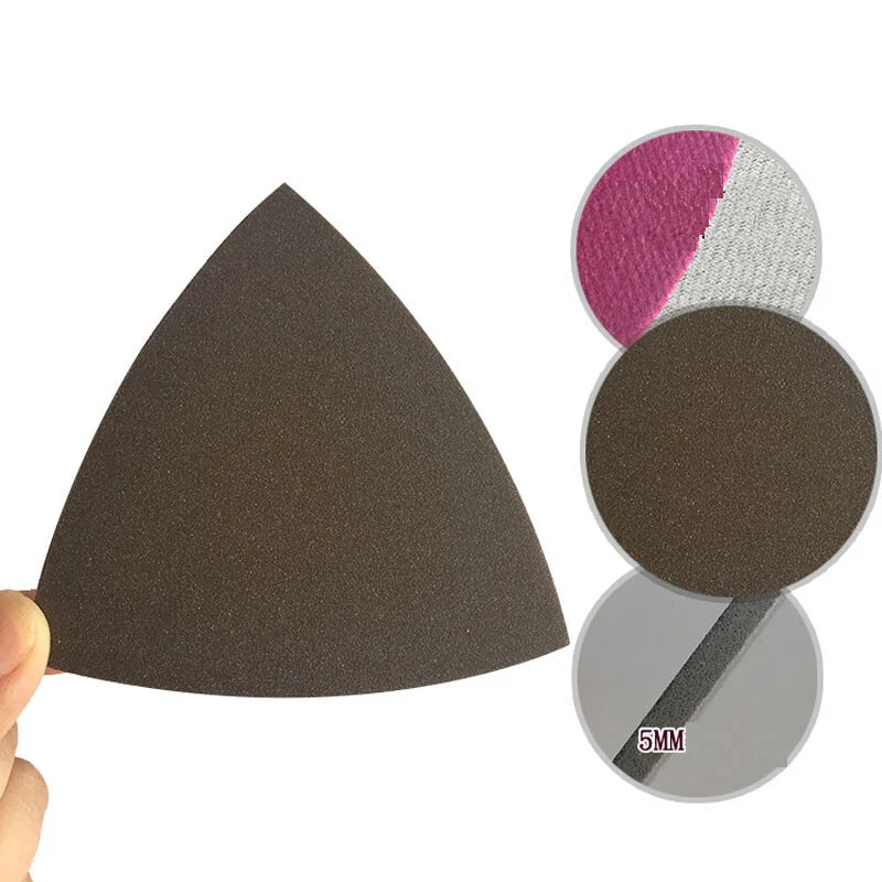 80mm Wet Dry Sponge Mouse Sanding Sheets Discs 300-2000 Grit Hook Loop Sandpaper