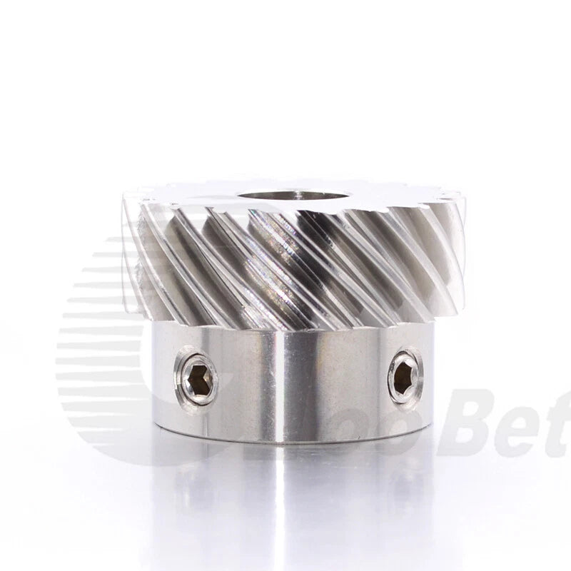 Helical Gear Module 1 1.5 Stainless Steel 45° Left-hand 10-20 Tooth Motor Pinion