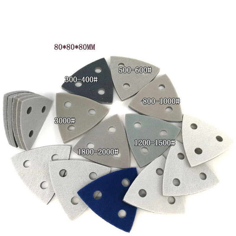 80mm Wet & Dry Mouse Foam Sanding Sheets Sponge Sander Sandpaper Pads P300-P3000