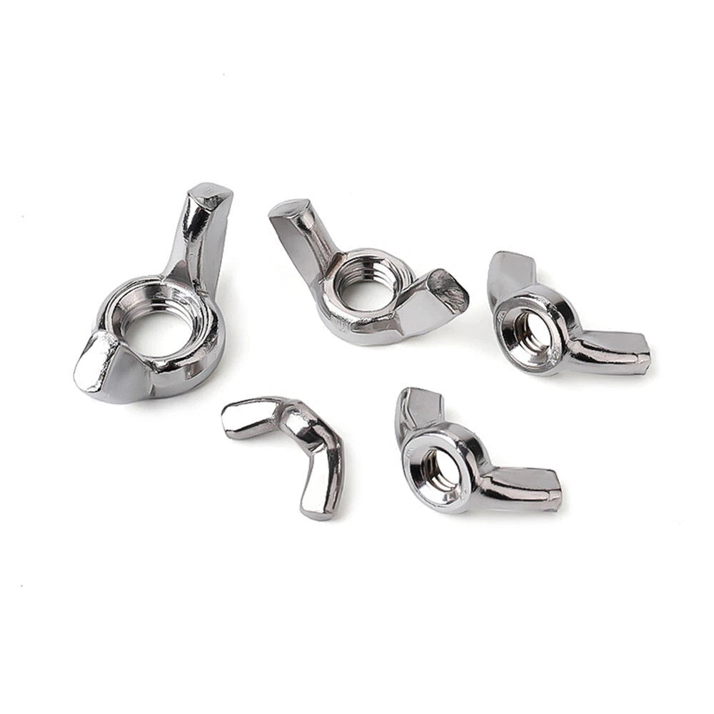 M4-M12 Wing Nuts Butterfly Nut To Fit Bolts Screws 201 Stainless Steel DIN 315
