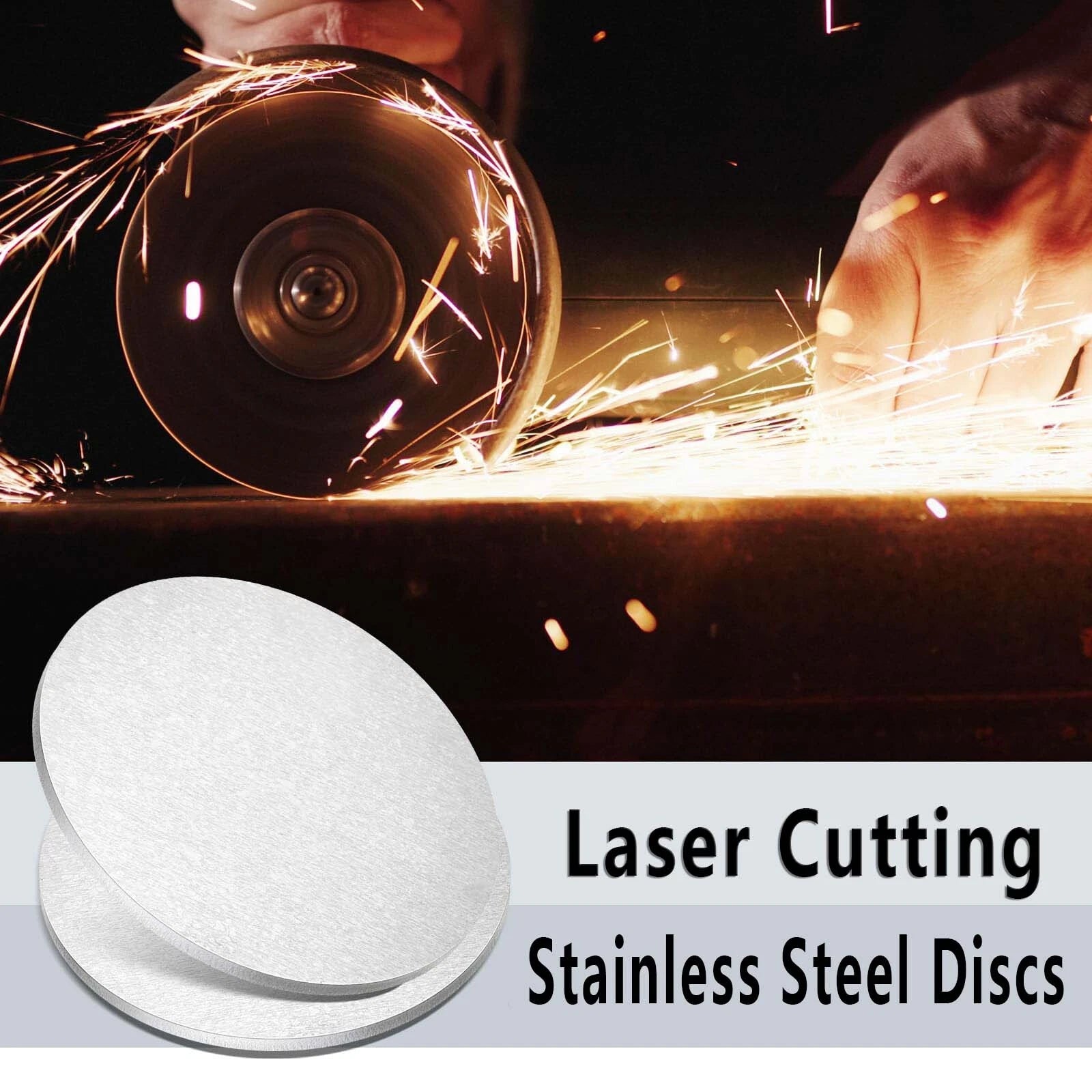 304 Stainless Steel Discs Round Sheet Metal Blanks OD 50-100mm Thick 0.5mm~5mm