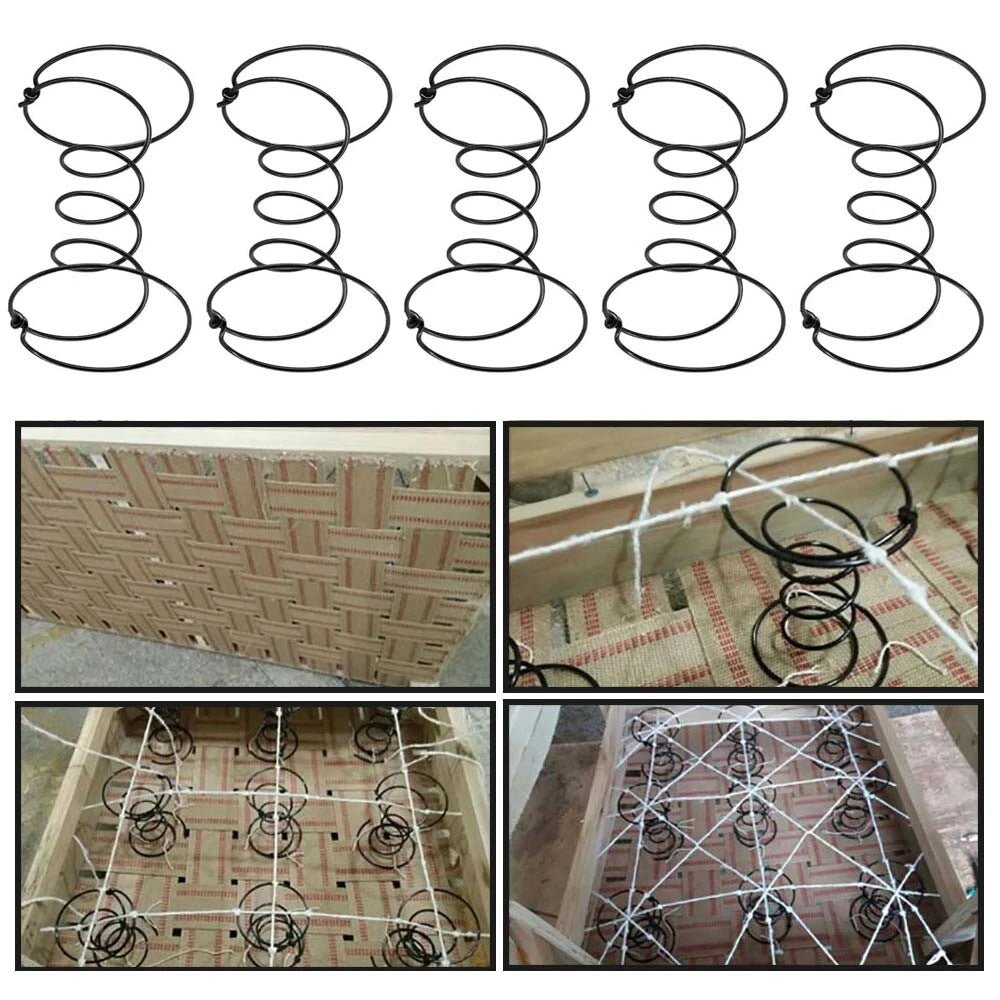 Upholstery Spring Double Cone 9 Gauge Firm Seat Or Back 2" 3“ 4“ - 10" Aall size - HomeDIYer