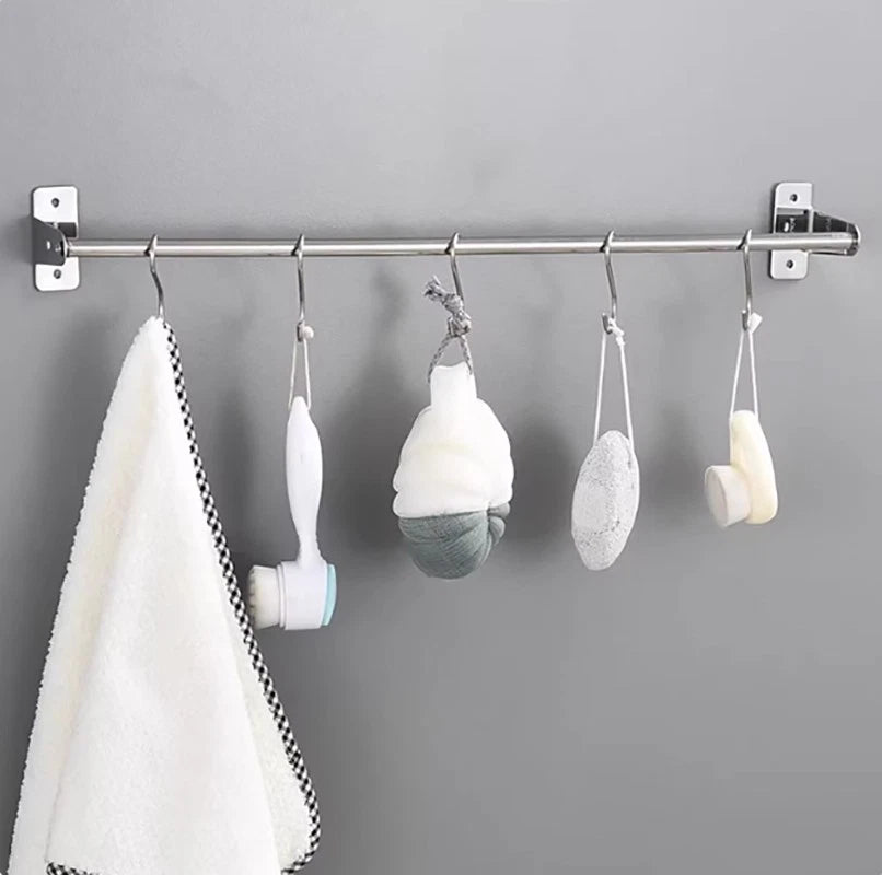 S Hooks Stainless Steel Kitchen Pan Utensil Bathroom Clothes Hanger Hanging
