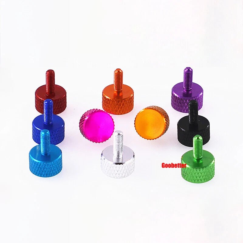 M3 x 8mm Colour Anodized Knurled Thumb Screws – GB835 Aluminum Hand Tighten Grip Bolts (10 Colors) - HomeDIYer