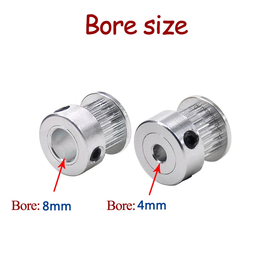 25T Timing Belt Smooth Tooth Drive Pulley GT2 Closed Timing-Synchronous Belt