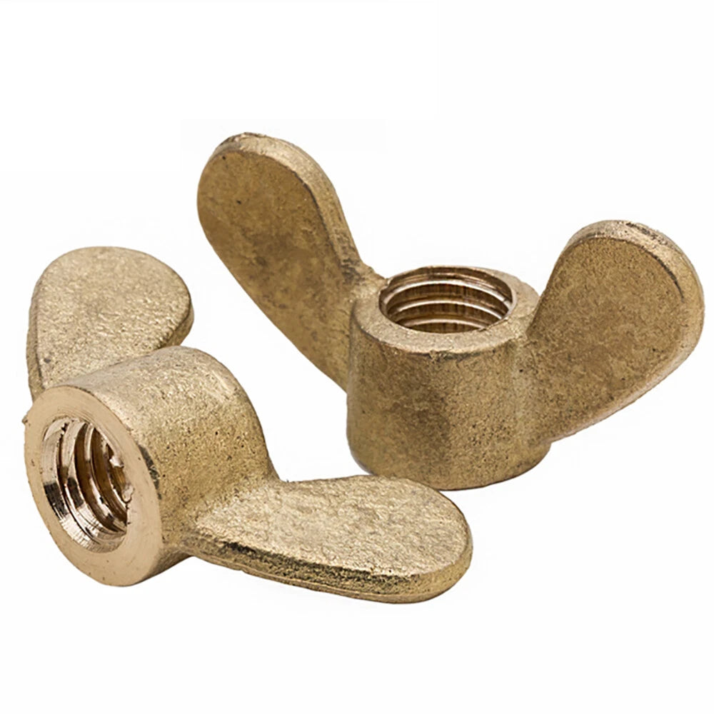 M3-M12 Brass / Stainless Steel Wing Nuts Butterfly Nuts To Fit Bolts And Screws