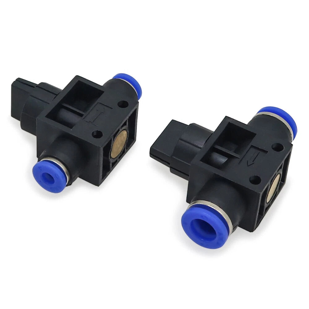 HVFF Pneumatic Hand Valve T-Joint 2-Way Push-In Hose Fitting