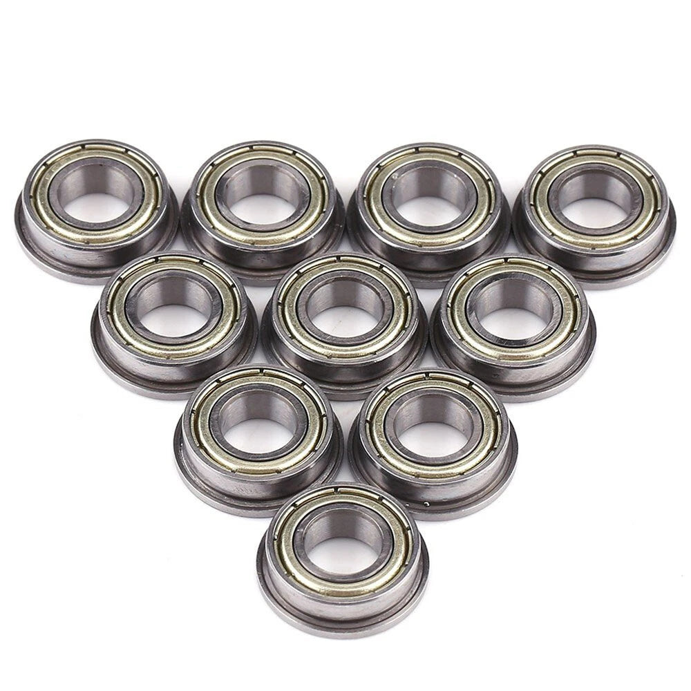 Miniature Metal Flanged Bearings Double Shielded Ball Bearing ZZ Type ID 2mm-8mm