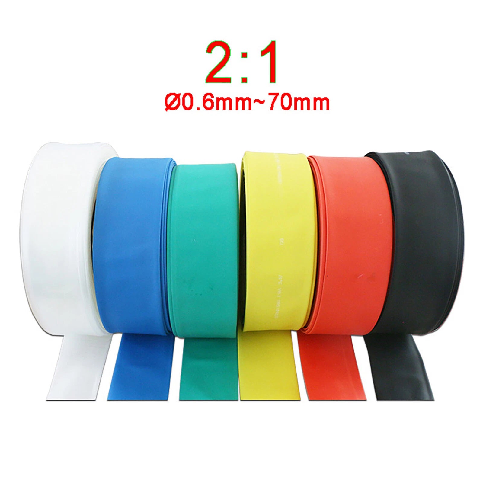 Heat Shrink Tubing – Multi-Color, 0.6mm to 70mm, 2:1 Ratio Electrical Sleeving