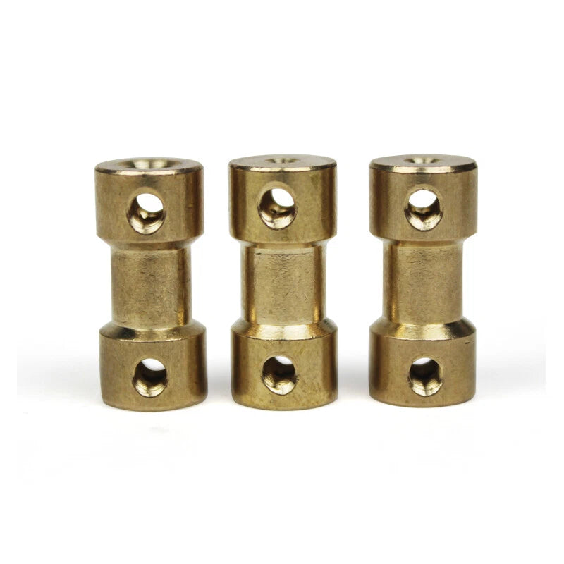 Brass Flexible Shaft Coupling Rigid Coupler Motor Connector CNC 2/3/3.17/4/5/6mm