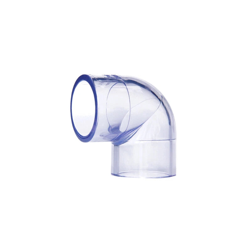 Clear PVC 50mm ID Pressure Pipe and Fittings Metric Solvent Weld Various Parts