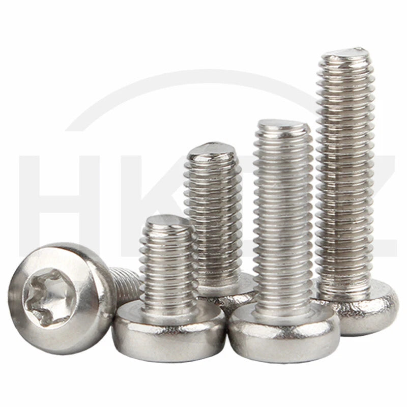 M1.6 M2 M3 M4 M5 M6 M8 M10 Torx Pan Head Machine Screws Bolts A2 Stainless Steel