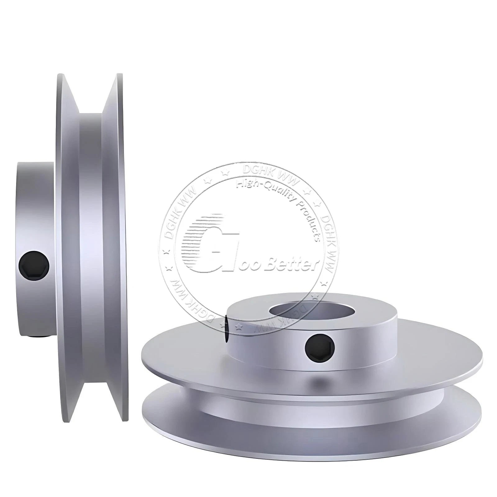 V-Groove Aluminum Drive Pulley For V-Belt Pulleys Groove 12.5mm OD 40mm-150mm