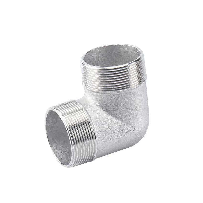 A2 Stainless Steel BSP Male Elbow Pipe Fitting — 1/4" to 2" Equal & Reducing
