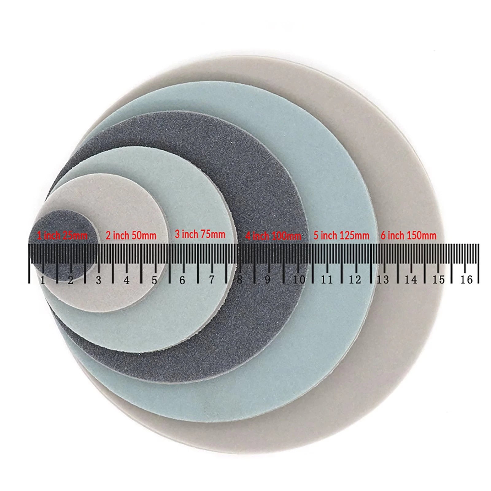 25-150mm Sponge Abrasive Sanding Discs Sandpaper 300-3000Grit Hook and Loop Pads
