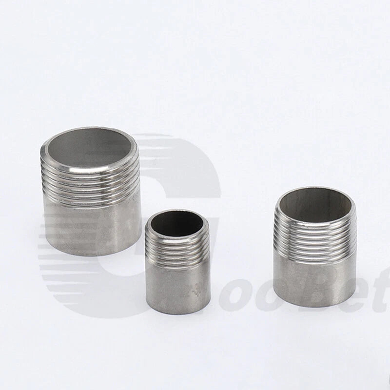 Stainless Steel 304 Weld Nipple Connector — BSP 1/4" to 4" Threaded Pipe Fitting