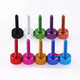 M3×16mm Aluminum Knurled Thumb Screws — Hand-Tighten Grip Knob Bolts, 10 Colors, 1–100 Pcs