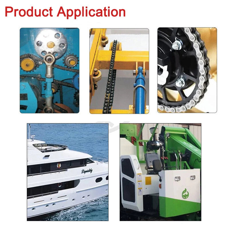 Simplex/Duplex Roller Chain 04C, 06B, 08B, 10A,12A Industrial Transmission Chain
