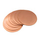 Solid Pure Copper Discs Blank Round Plate Metal Sheet 50-200mm OD 0.8-3mm Thick