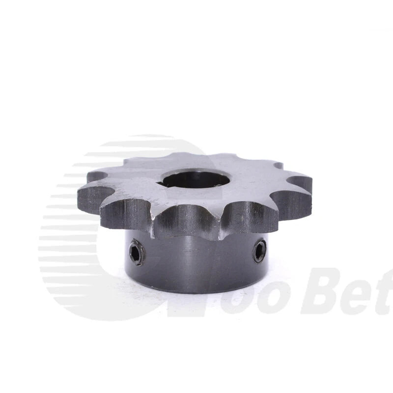 08B-1 1/2" Pitch Roller Chain Sprocket C45 Steel 10-20 Tooth 10-40mm Bore Black