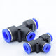 Reducer Tee Push-In Fittings for Pneumatic Air Tube — 4 to 16mm